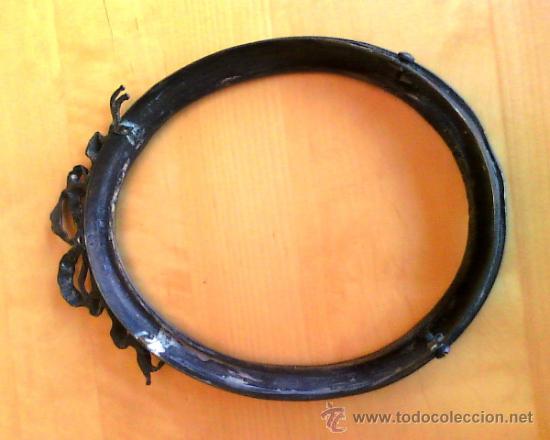 Antig&uuml;edades: ANTIGUO MARCO OVALADO DE BRONCE * - Foto 2