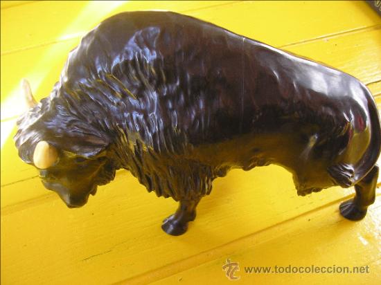 Antig&uuml;edades: Bizon o Bufalo en bronce - Art Deco - Foto 6