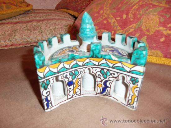 Antig&uuml;edades: antiguo tintero arabe en ceramica - Foto 1