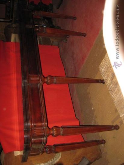 Antig&uuml;edades: G Gran mesa de libro en caoba. - Foto 7