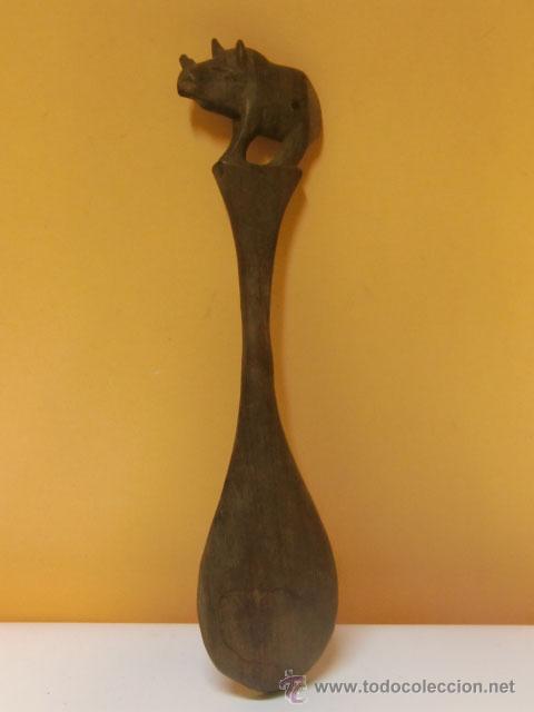 Antig&uuml;edades: Tenedor y cuchara africanos - Foto 2