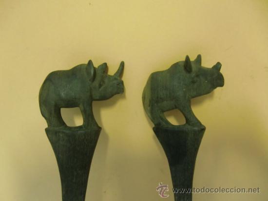 Antig&uuml;edades: Tenedor y cuchara africanos - Foto 8
