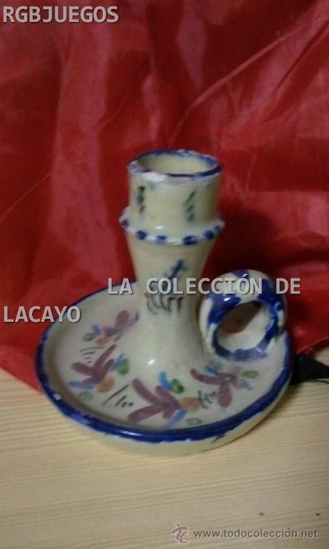 Antig&uuml;edades: ANTIGUO CANDELABRO DE CERAMICA - Foto 2