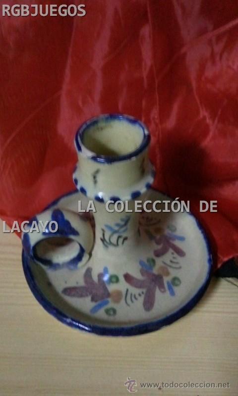 Antig&uuml;edades: ANTIGUO CANDELABRO DE CERAMICA - Foto 3