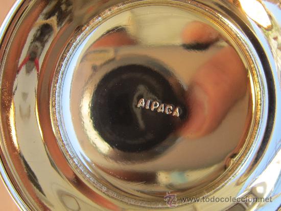 Antig&uuml;edades: JUEGO DE CAFE Y TE EN ALPACA BA&Ntilde;ADA EN PLATA - Foto 5