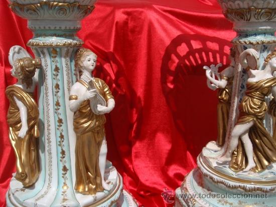Antig&uuml;edades: Pareja de Maceteros con algun desperfecto. - Foto 9