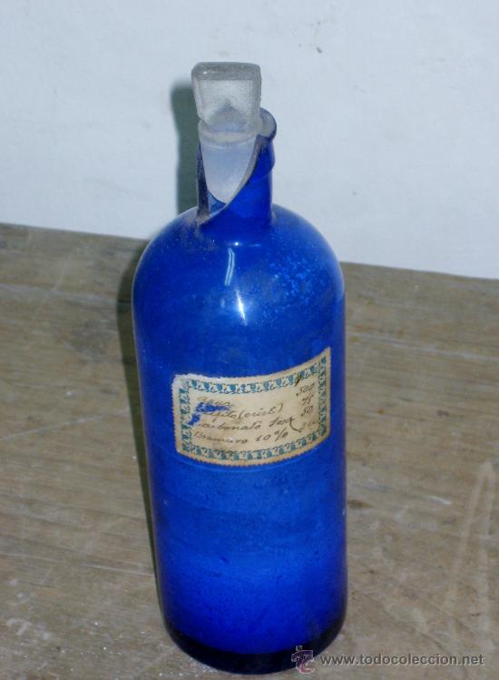 Antiques: TARRO CRISTAL SOPLADO LABORATORIO FOTOGRAFICO SIGLO XIX