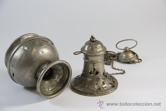 Antig&uuml;edades: Antiguo incensario. 1900 - Foto 5
