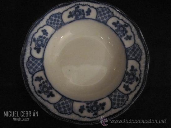 Oggetti Antichi: PAREJA DE PLATOS HONDOS DE PORCELANA PINTADA