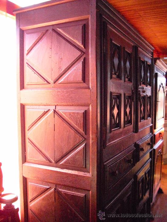Antig&uuml;edades: mueble de cuarterones S.XVIII - Foto 2