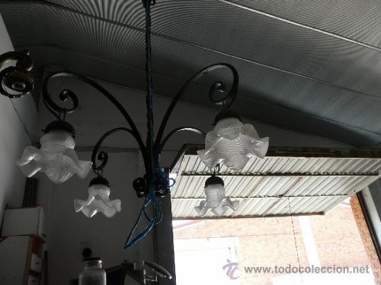 Antig&uuml;edades: LAMPARA EN FORJA - Foto 2