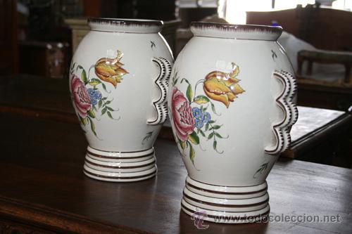 Antig&uuml;edades: JARRONES EN PORCELANA FRANCESA REF.5180 - Foto 2