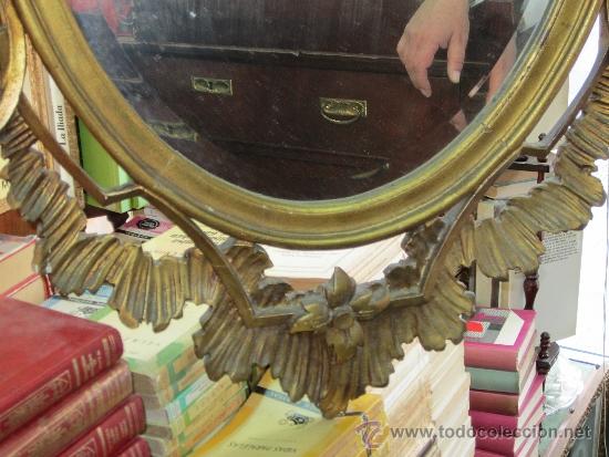 Antig&uuml;edades: Antigua Cornucopia grande de madera en Pan de Oro - Foto 3