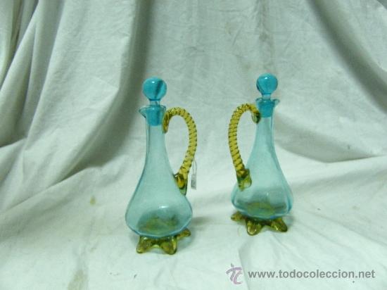 Antig&uuml;edades: VINAGRERAS CRISTAL SOPLADO - Foto 1