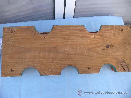 Antig&uuml;edades: ANTIGUA PERCHA REPISA EN MADERA DECORADA - Foto 5