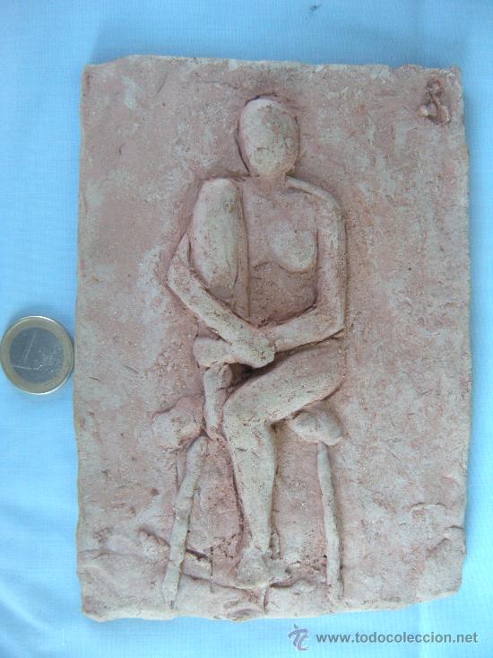 Oggetti Antichi: FIGURA FEMENINA. BONITO RELIEVE EN TERRACOTA