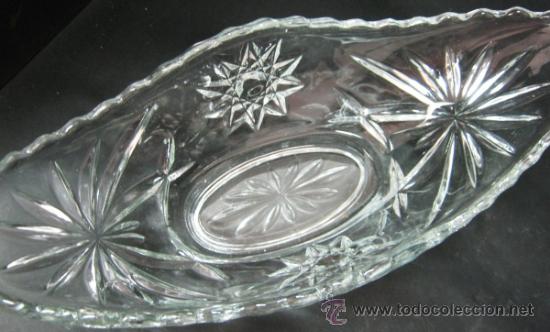 Antig&uuml;edades: Bello Centro Cristal 24 cm - Foto 5