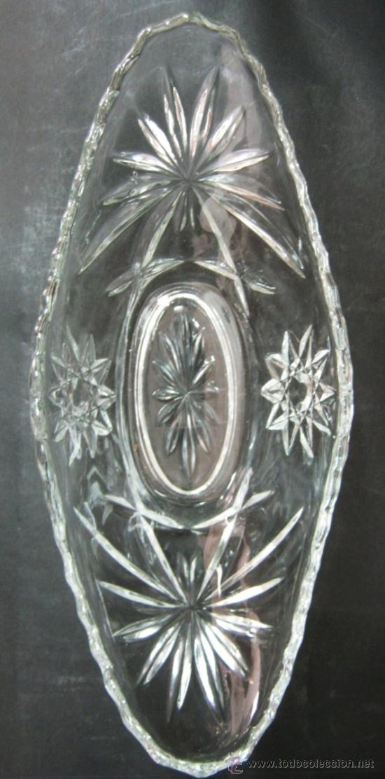 Antig&uuml;edades: Bello Centro Cristal 24 cm - Foto 4