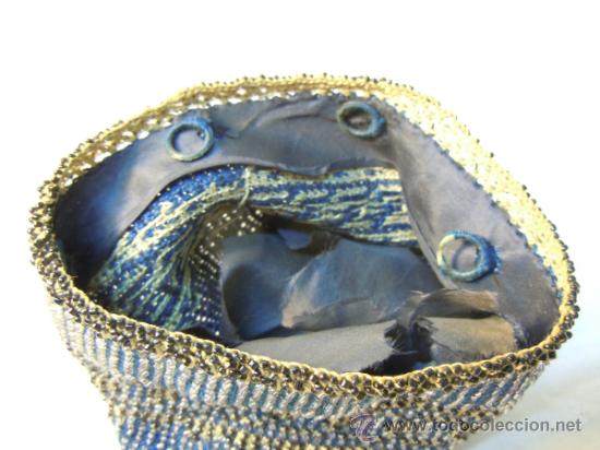 Antig&uuml;edades: BOLSO LIMOSNERO ANTIGUO DE ABALORIOS DE CRISTAL - Foto 2