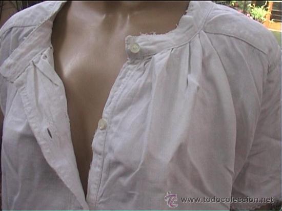 Antig&uuml;edades: CAMISON BLANCO VESTIDO - Foto 1
