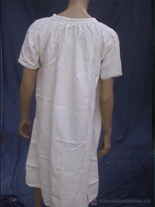 Antig&uuml;edades: CAMISON BLANCO VESTIDO - Foto 2