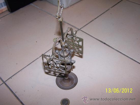 Antig&uuml;edades: LAMPARA DECORACION LATON - Foto 2