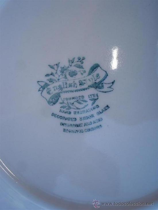Antig&uuml;edades: plato de porcelana inglesa - Foto 2