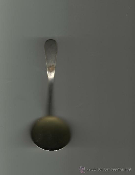 Antig&uuml;edades: Antiguo cucharon silver plate .mide 11 cms - Foto 1