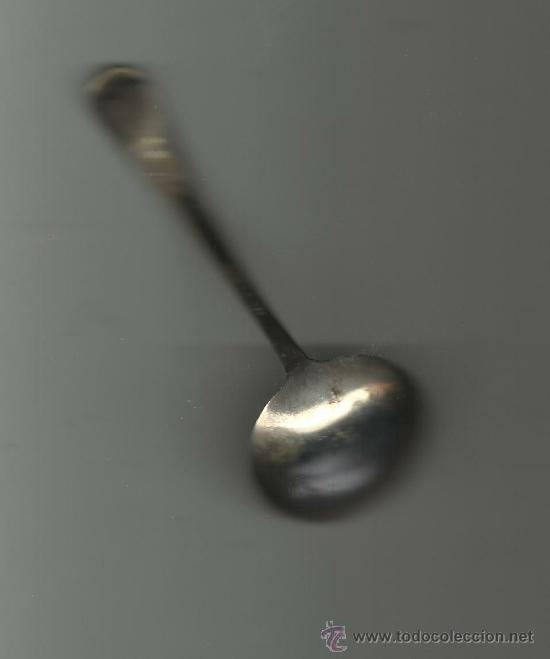 Antig&uuml;edades: Antiguo cucharon silver plate .mide 11 cms - Foto 2