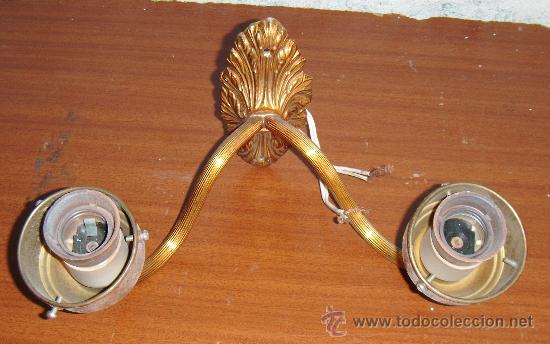 Antig&uuml;edades: aplique de pared metal - Foto 1