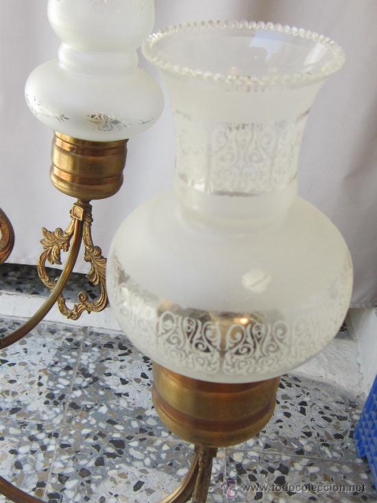 Antig&uuml;edades: LAMPARA DE TECHO EN BRONCE CON 5 LUCES - Foto 7