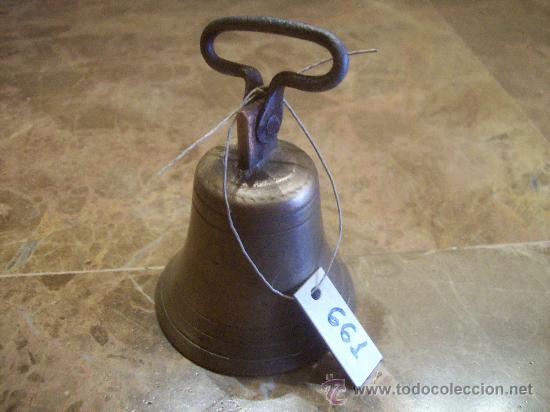 Antig&uuml;edades: ANTIGUA CAMPANILLA DE BRONCE - Foto 1