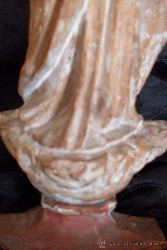 Antig&uuml;edades: VIRGEN TALLADA EN MADERA SIGLO XIX - Foto 5
