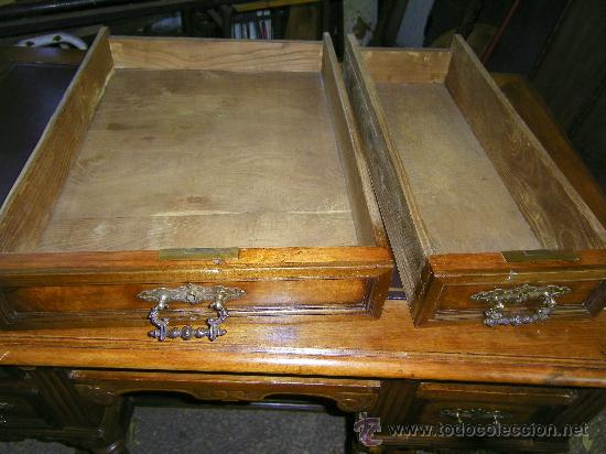 Antig&uuml;edades: MESA DE DESPACHO ANTIGUA DE NOGAL - Foto 4