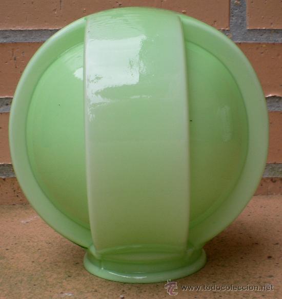 Antig&uuml;edades: Tulipa globo opalina verde - Foto 1