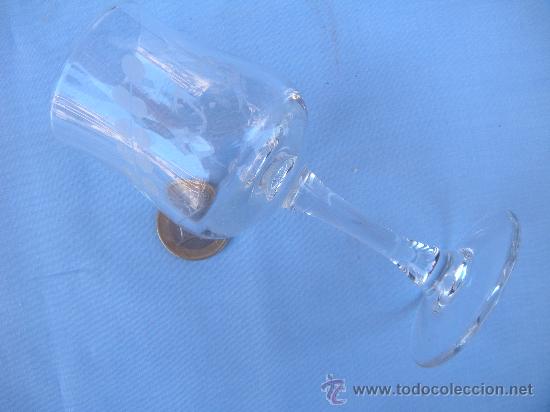 Antiguidades: PEQUE&Ntilde;A COPA DE CRISTAL TALLADA J B