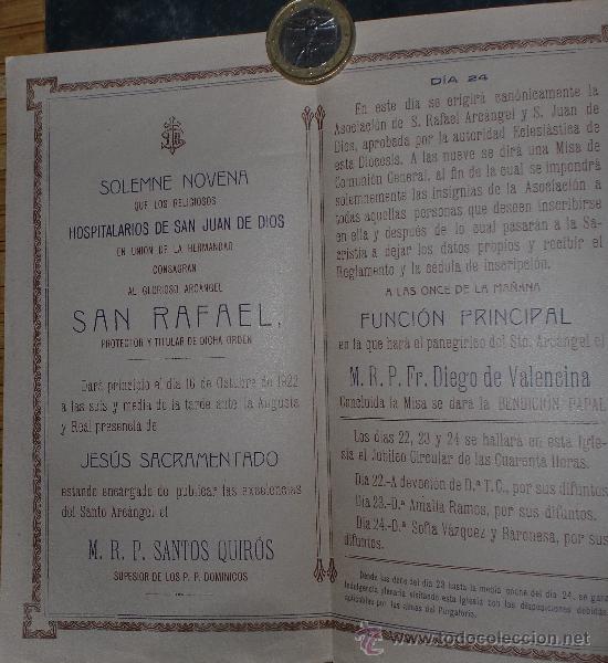 Antig&uuml;edades: Panfleto de misa Sevilla 1922 - Foto 2