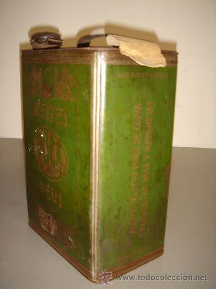 Antig&uuml;edades: lata de aceites coca reus 10lt - Foto 5