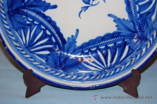 Antig&uuml;edades: PLATO EN PORCELANA MANISES - Foto 3