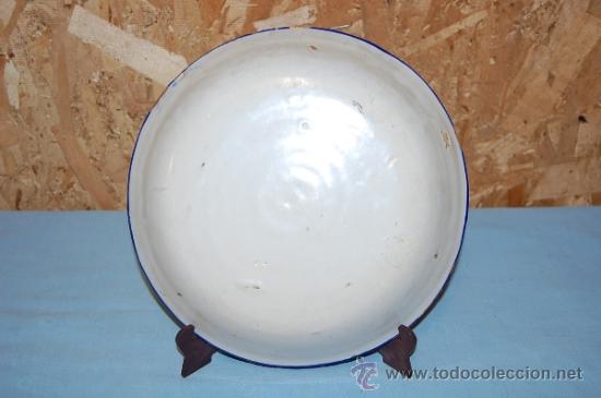 Antig&uuml;edades: PLATO EN PORCELANA MANISES - Foto 4