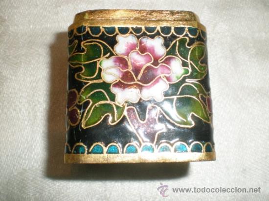 Antig&uuml;edades: caja de esmalte cloisonne - Foto 2
