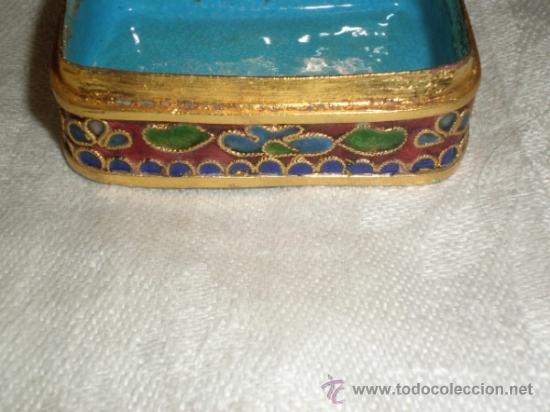 Antig&uuml;edades: caja de esmalte cloisonne - Foto 4