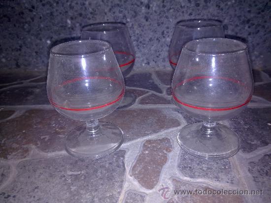 Antig&uuml;edades: 4 antiguas  copas de co&ntilde;ac. - Foto 1