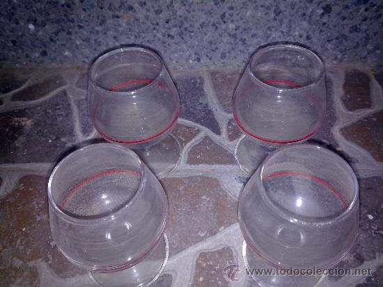 Antig&uuml;edades: 4 antiguas  copas de co&ntilde;ac. - Foto 2