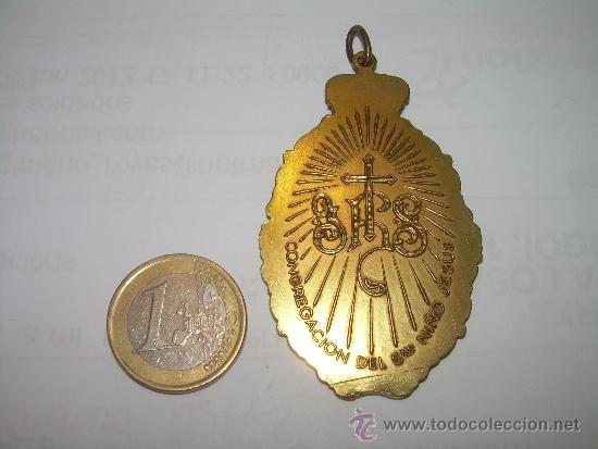 Antig&uuml;edades: ANTIGUA MEDALLA DE BRONCE DORADO. - Foto 4