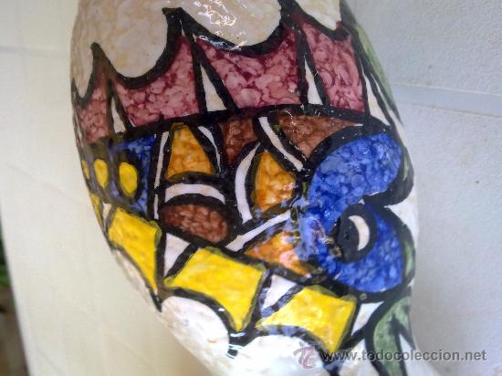 Antig&uuml;edades: antigua jarra pintada a mano. - Foto 3