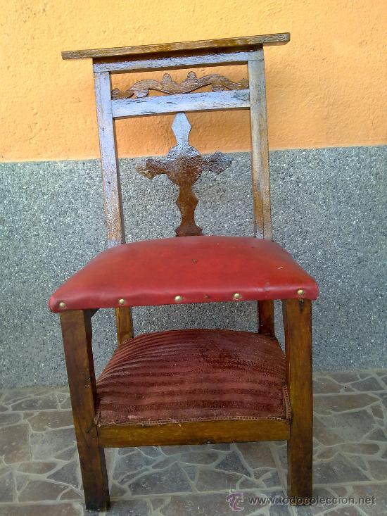 Antig&uuml;edades: antigua silla reclinatorio. - Foto 1