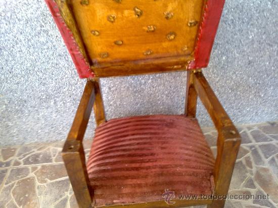Antig&uuml;edades: antigua silla reclinatorio. - Foto 4