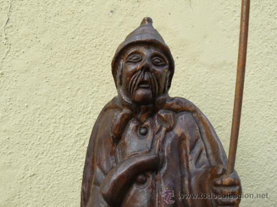 Antig&uuml;edades: TALLA EN MADERA - ANTIGUO SERENO. - Foto 7
