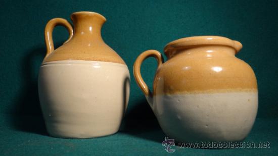 Antig&uuml;edades: DOS TARROS ANTIGUOS EN CERAMICA DE GRES - JARRITA - - Foto 1